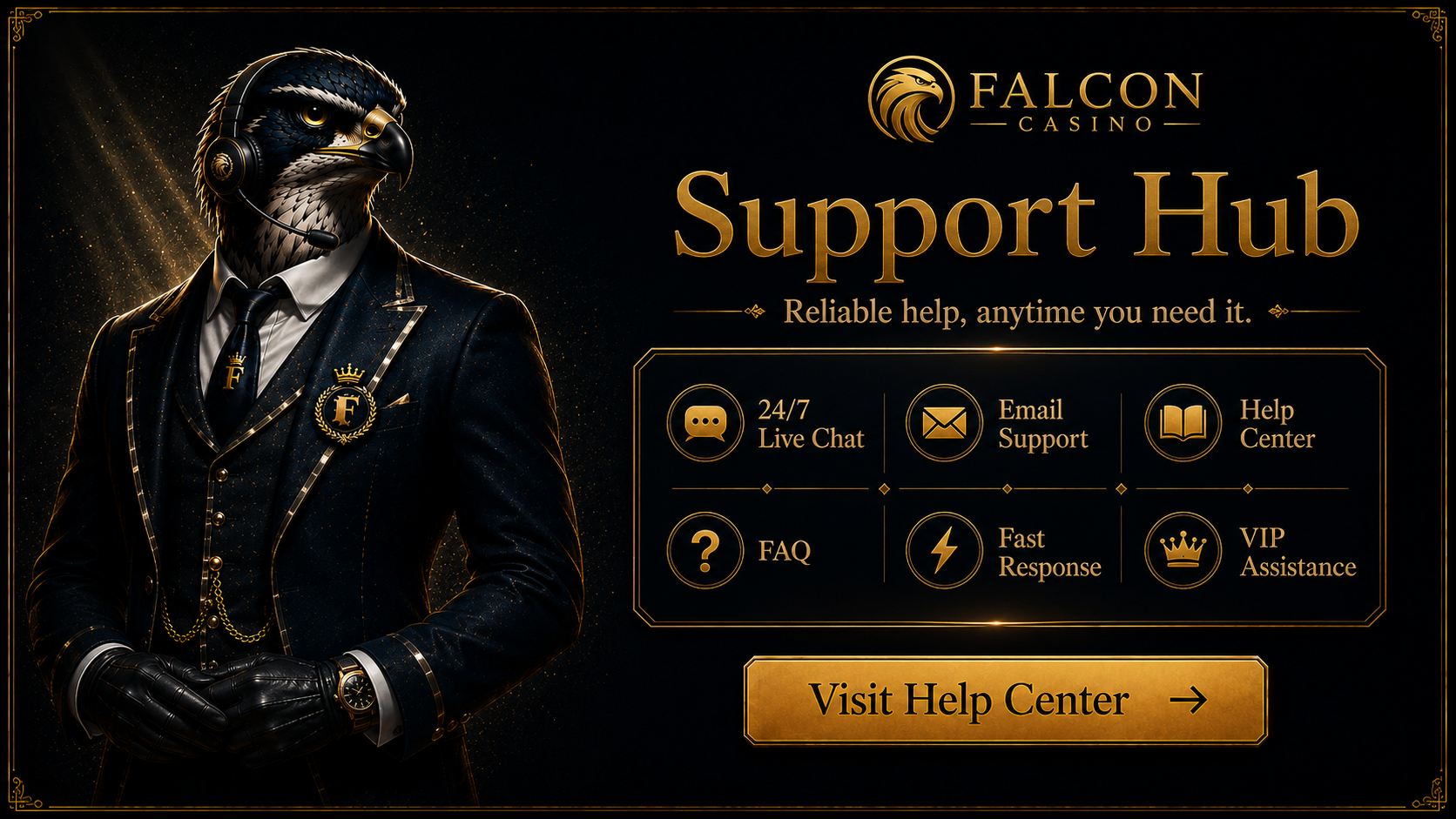 Falcon Casino Customer Service – 24/7 Support