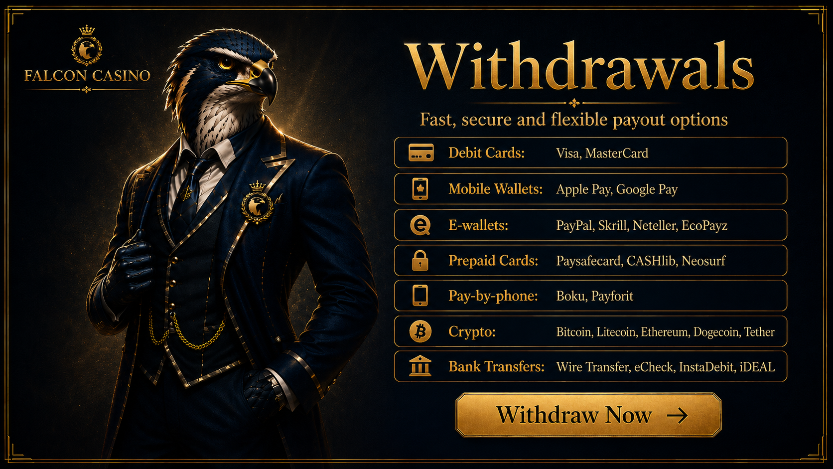 Falcon Casino Withdrawal – Fast & Secure Payouts